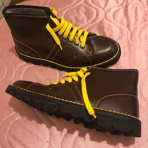 Burgundy Monkey Boots